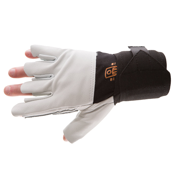 479-31 Anti-Impact Trigger Gloves are half finger gloves made with breathable and stretchy nylon Lycra. Soft pearl leather palm and back offers dexterity and abrasion protection. The 479-31 has impact absorbing 1/8" VEP padding in the palm, trigger finger and thumb area.