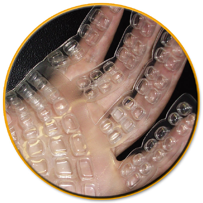 The BG408 Anti-Vibration Mechanic's Glove is designed to offer the best comfort, protection, and dexterity. These gloves utilize patented, Air Glove technology in the durable bubble glove bladder in the palms, fingers, and thumbs to provide superior anti-vibration protection