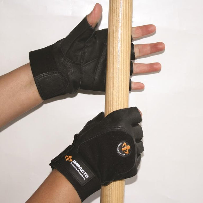 AV406 Half Finger Anti-Impact Leather Gloves