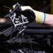 BLACKMAXX BLADE Anti-Vibration/Anti-Slash Gloves are an economical solution to vibration and slash protection. Made with 60% Kevlar and 40% cotton seamless knit materials (7 gauge liner) to incorporate superior slash protection. The palms are coated with "pods" of lightweight cellular Chloroprene. This design ensures extreme comfort.